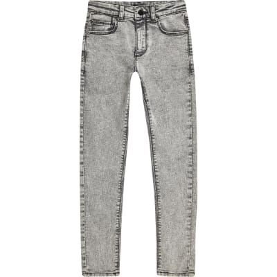 acid wash jeans grey