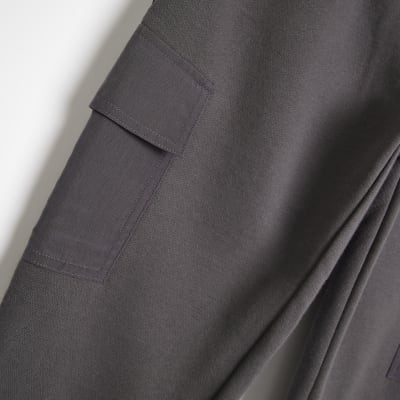 Boys Grey cargo Pocket Joggers