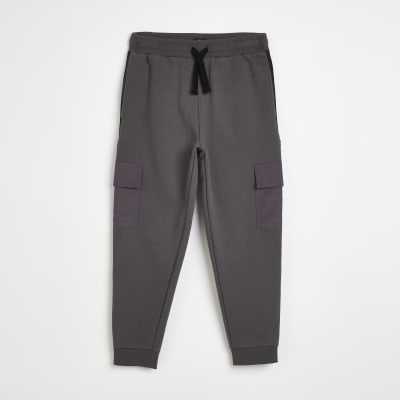 Boys Grey cargo Pocket Joggers