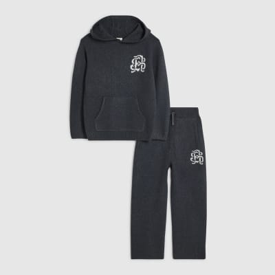 Boys Grey Cosy Essential Hoodie Set