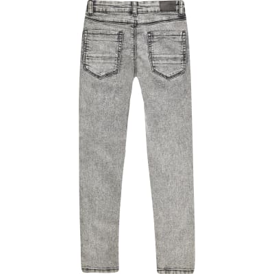 boys grey skinny trousers