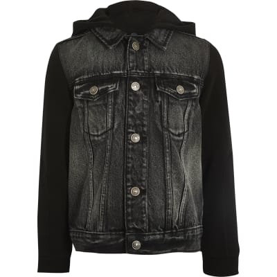 hooded denim jacket kids