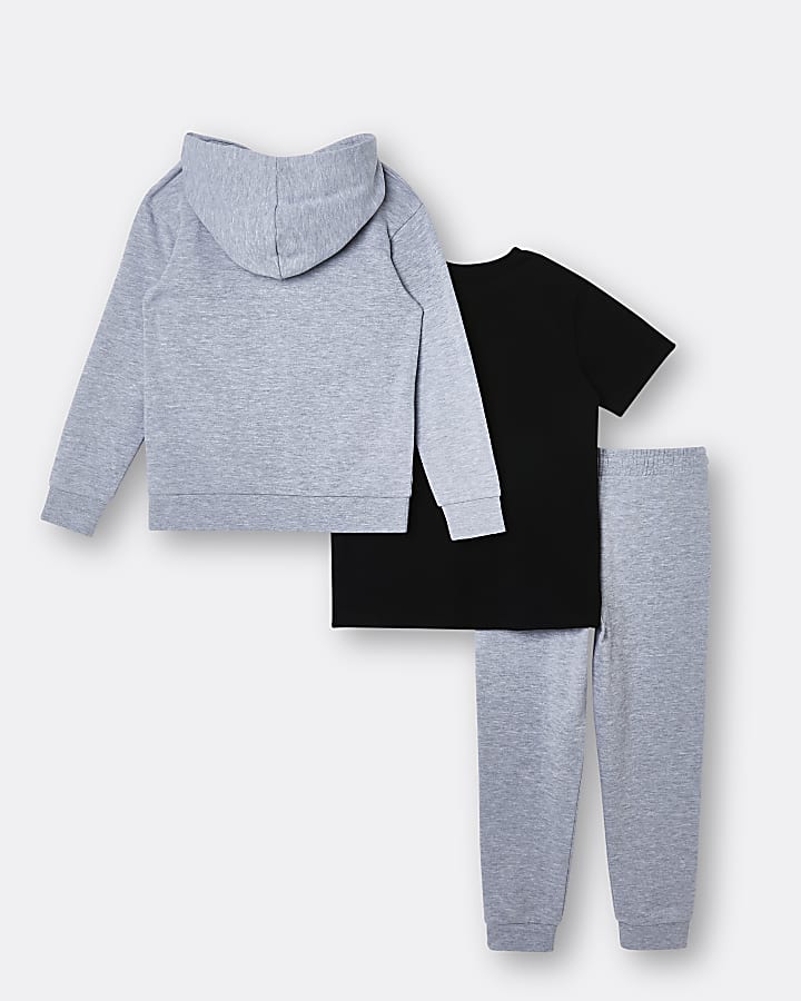 Boys grey hoodie and joggers set