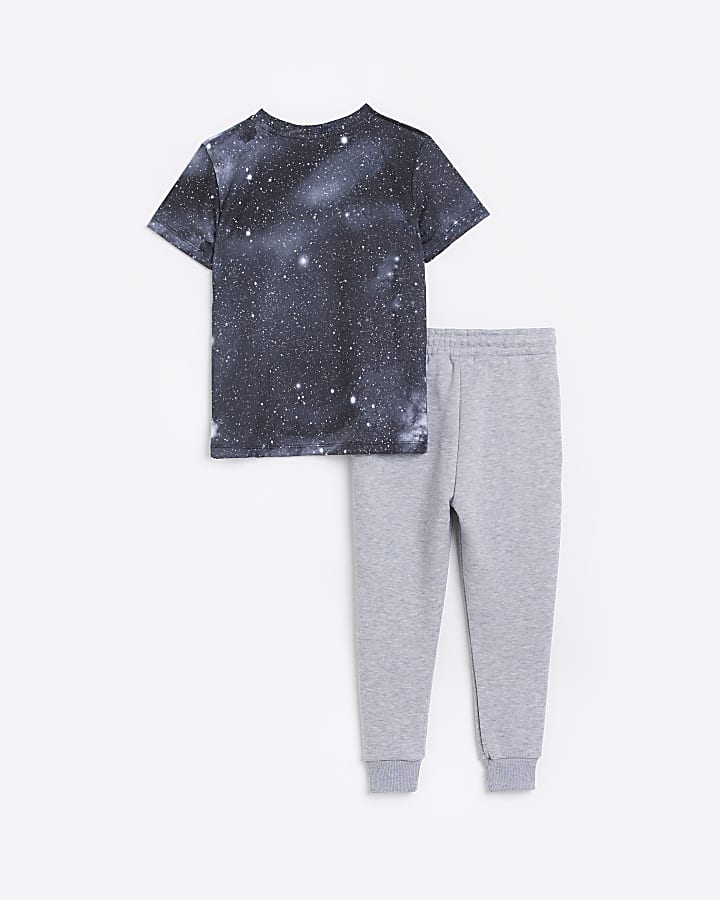 Boys Grey HYPE Galaxy Joggers Outfit