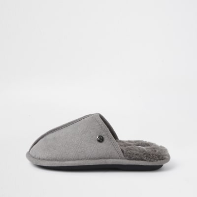 kids grey slippers
