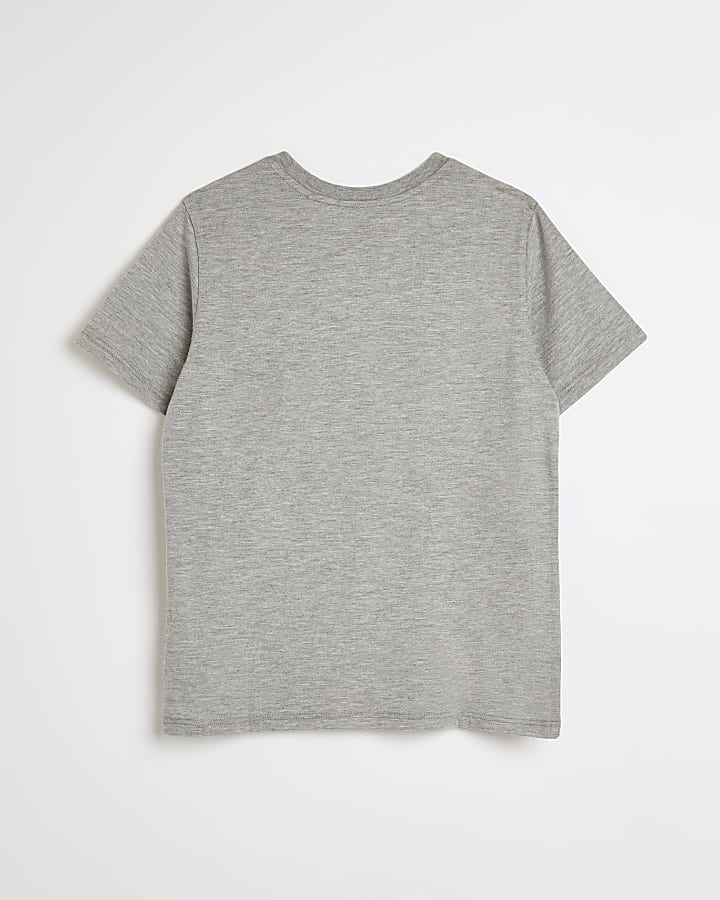 Boys grey RI camo print t-shirt