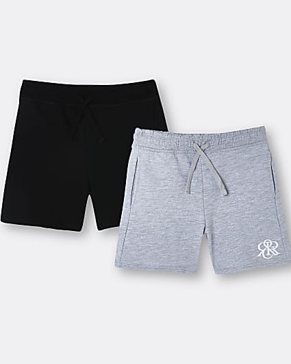 Boys grey RIR shorts 2 pack