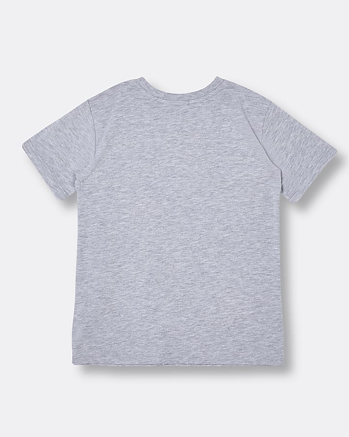 Boys grey River t-shirt