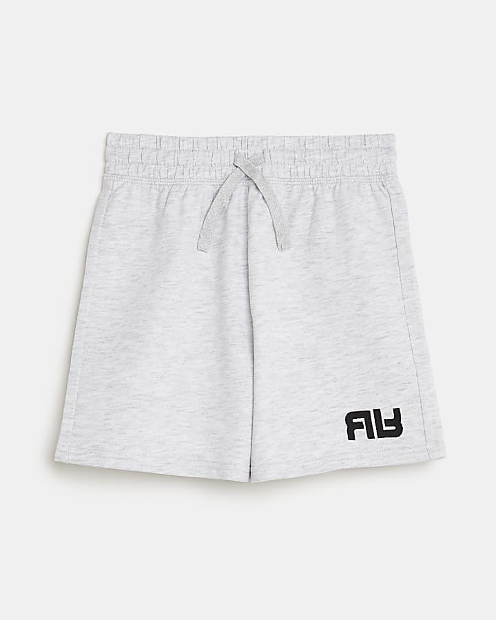 Boys grey RR branded shorts