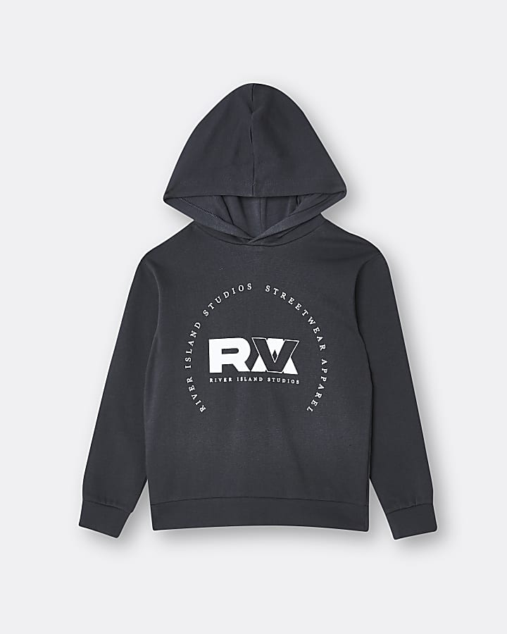 Boys grey RVR hoodie