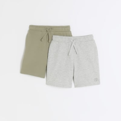 Boys grey shorts 2 pack | River Island