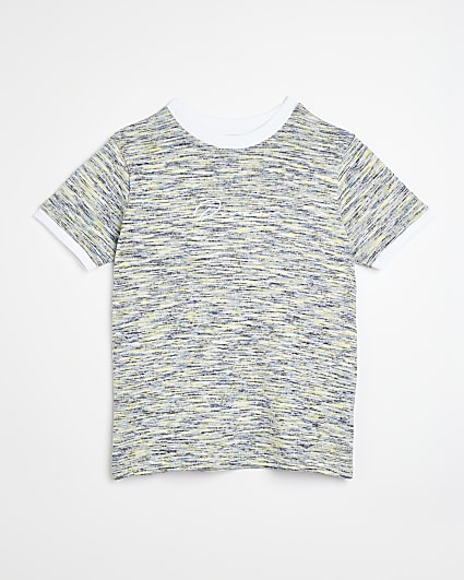 Boys grey space dye slub t-shirt