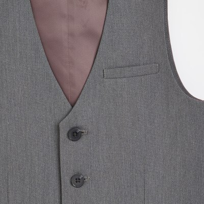 Boys grey suit waistcoat