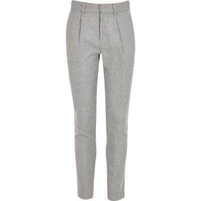 tapered suit trousers
