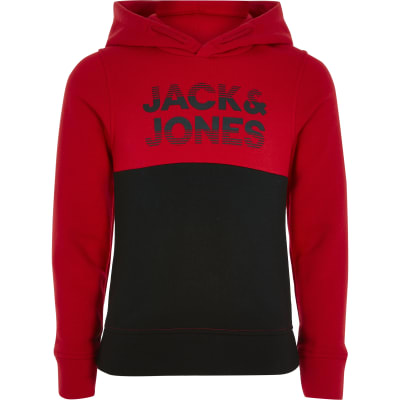 jack jones red hoodie