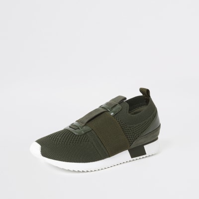 boys khaki trainers