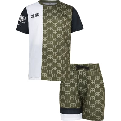 monogram mesh shorts