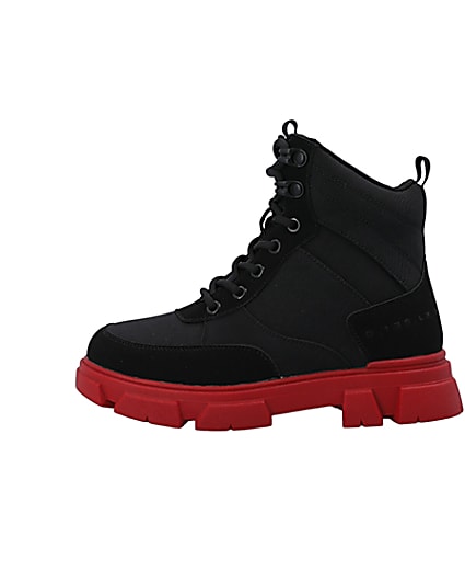 360 degree animation of product Boys lace up ankle boots frame-3