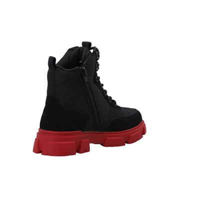 360 degree animation of product Boys lace up ankle boots frame-12