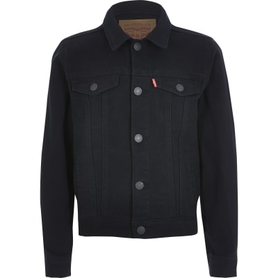 levi strauss black denim jacket