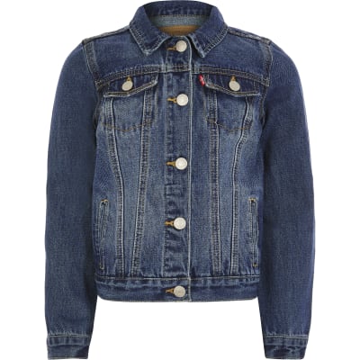 dark blue levi jacket