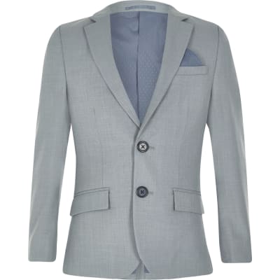Boys light blue suit jacket