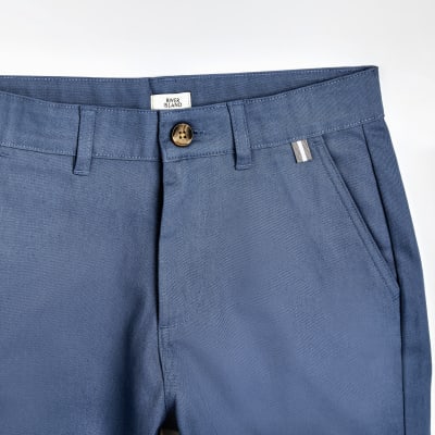 Boys navy chino shorts