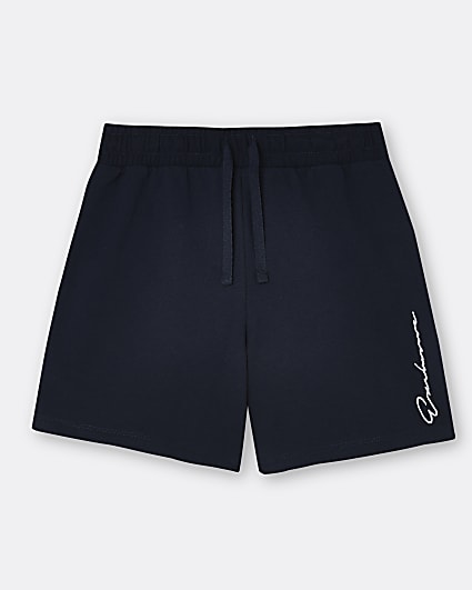 Boys navy 'Exclusive' shorts