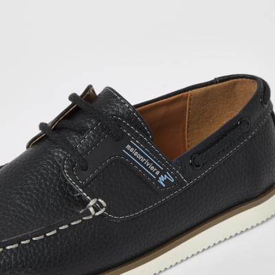 boys navy boat shoes