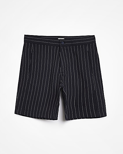 Boys navy Maison Riviera stripe shorts