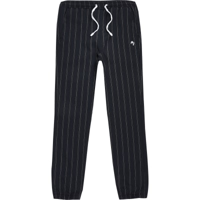 pinstripe smart joggers