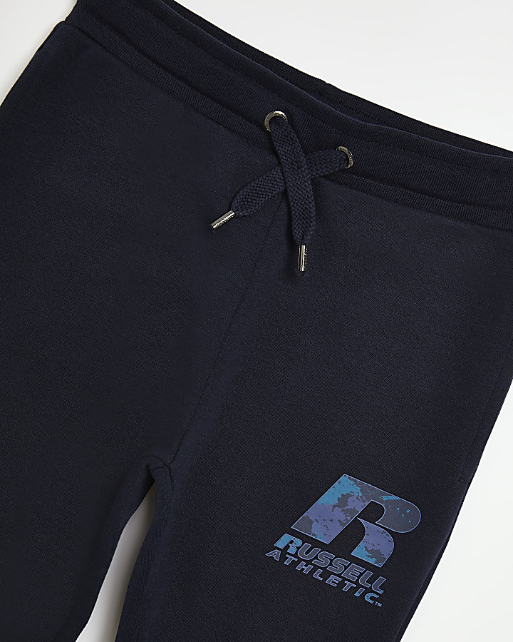 Boys navy Russel Athletic joggers