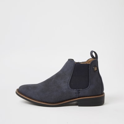 boys black chelsea boots