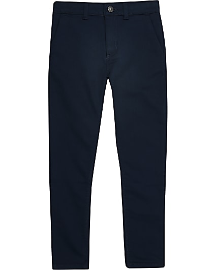Boys navy smart trousers