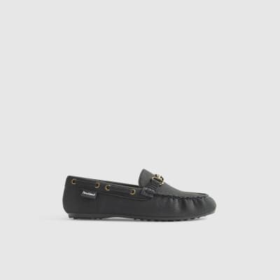 Boys Navy Snaffle Loafers