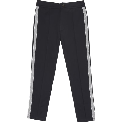 boys skinny navy joggers