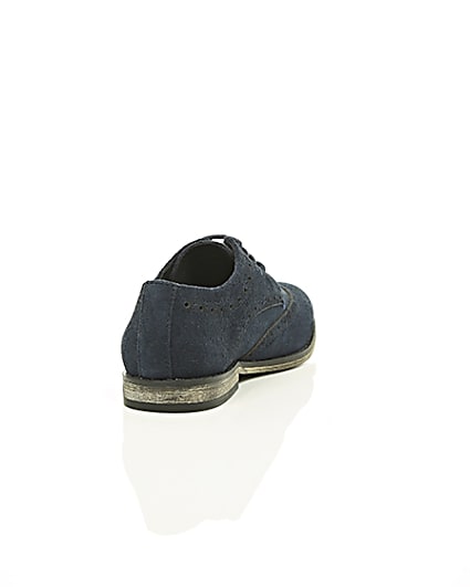 360 degree animation of product Boys navy suede brogues frame-14