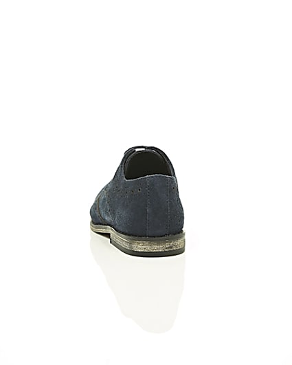 360 degree animation of product Boys navy suede brogues frame-16