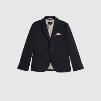 Boys Navy Tailored Suit Jacket