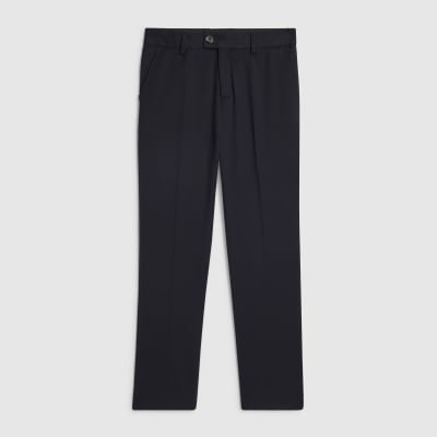 Boys Navy Tailored Suit Trousers