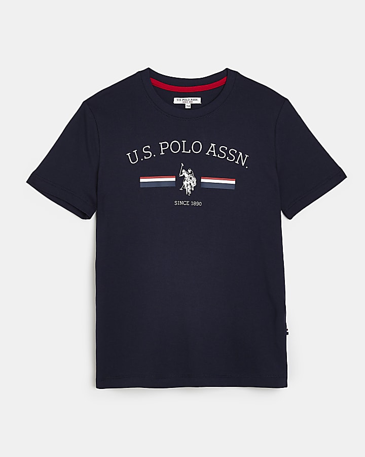 Boys navy USPA t-shirt