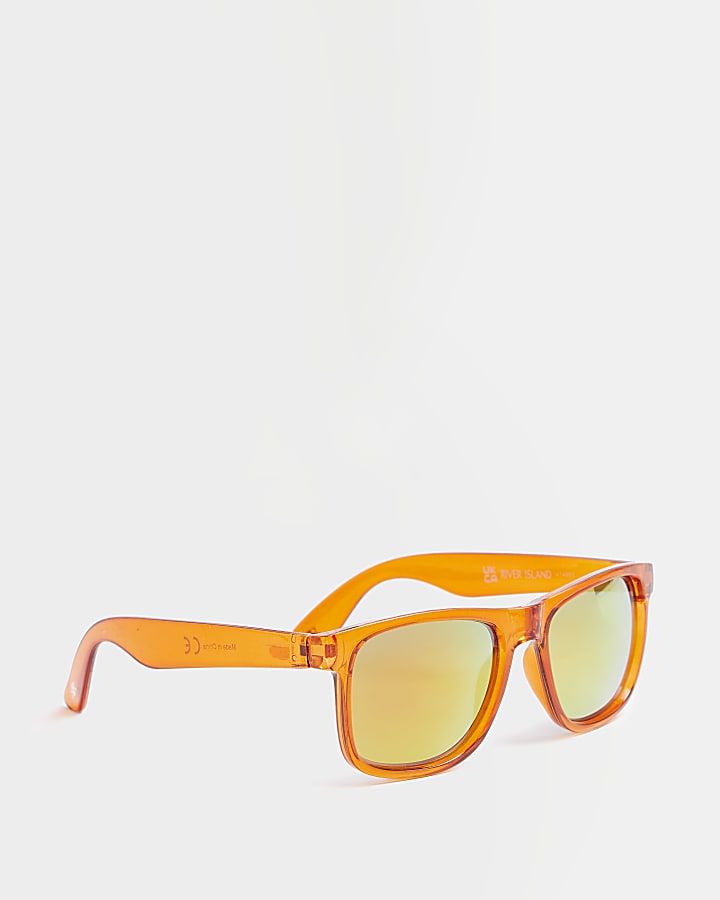 Boys orange neon wayfarer sunglasses