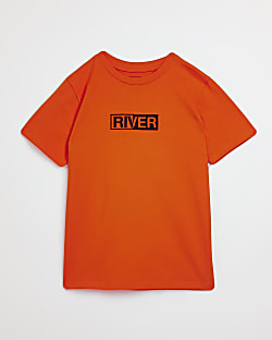 Boys orange River t-shirt