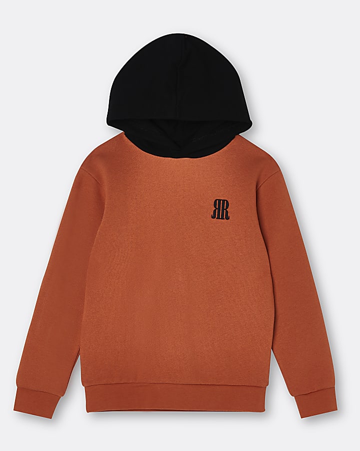 Boys orange RR hoodie