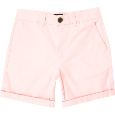 pink chino shorts