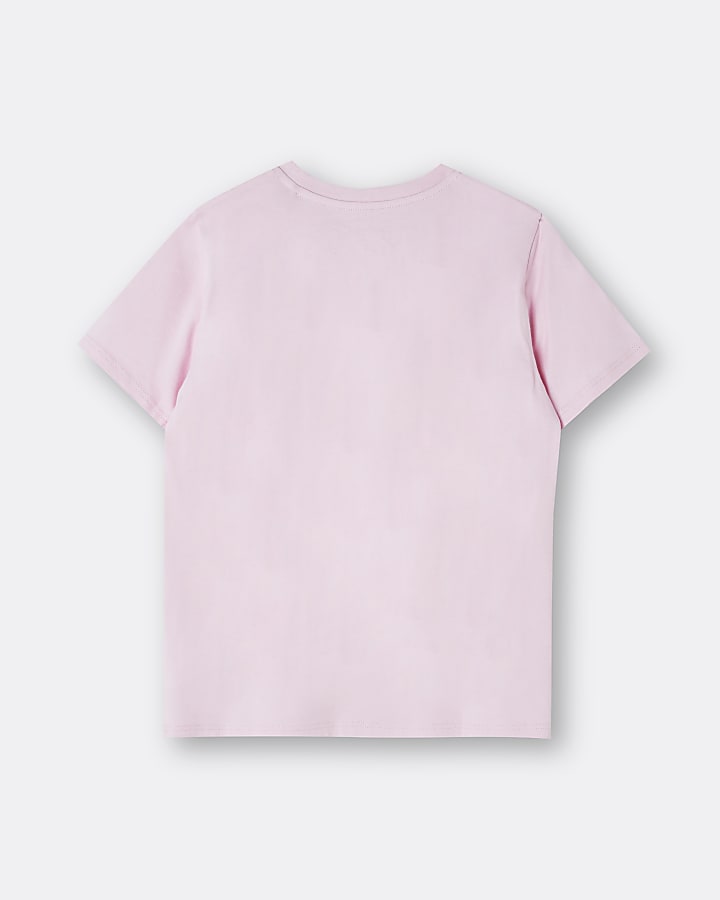 Boys pink River t-shirt