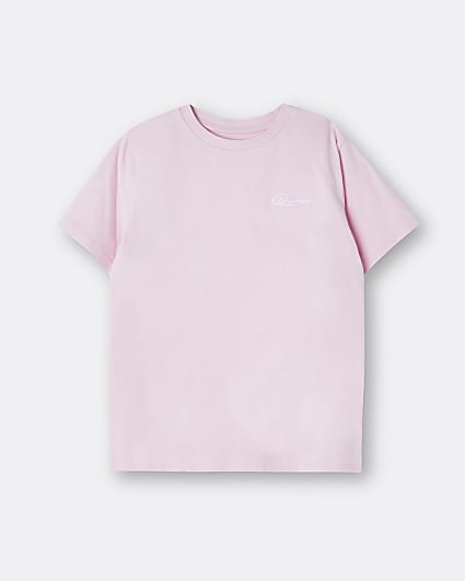 Boys pink River t-shirt