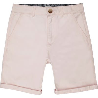 pink chino shorts