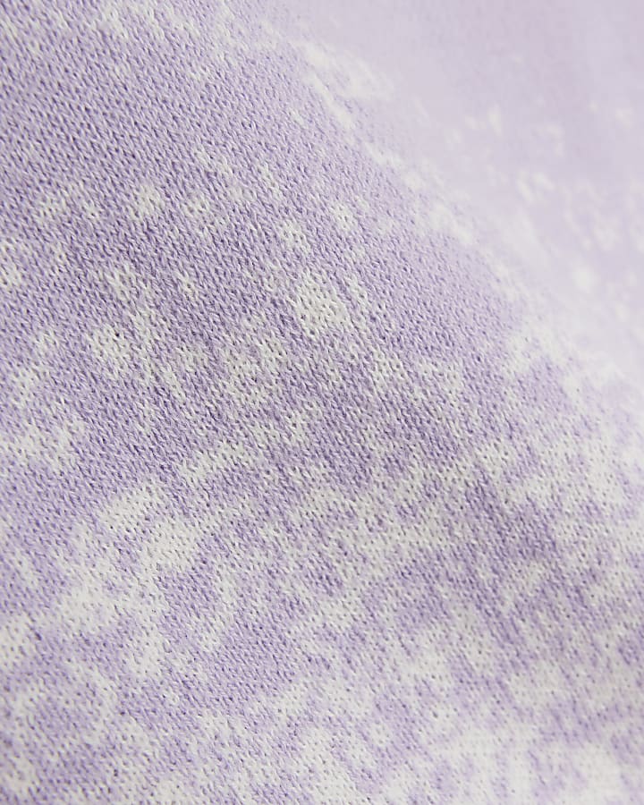Boys purple ombre polo shirt