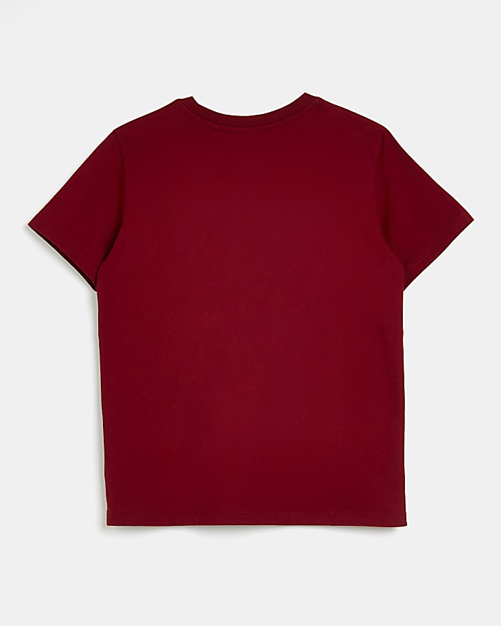 Boys red River t-shirt